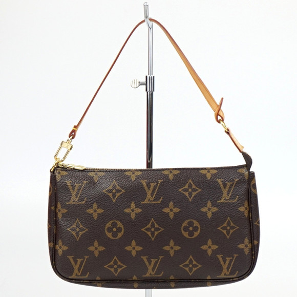 Louis Vuitton Brown Pochette handbag pouch accessory Accessoires - Picture 1 of 6
